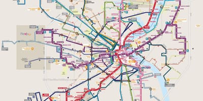 Карта транзита Бордо
